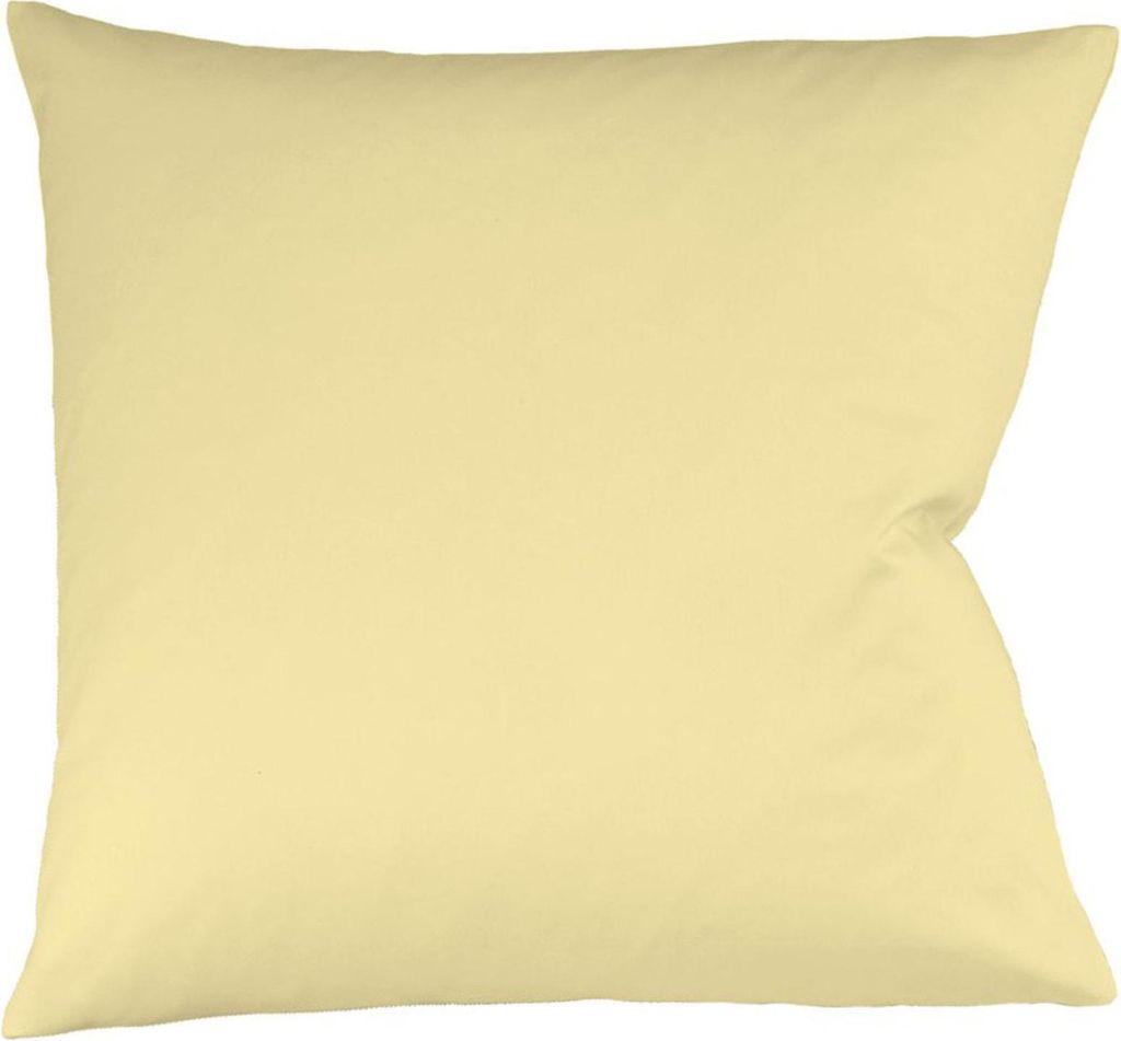 Fleuresse Interlock-Jersey-Kissenbezug uni colours vanille 0215