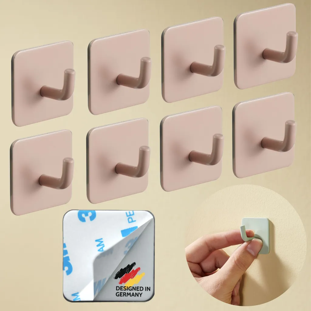 Set 8 Ganci Appendiabiti Colorati DEKAZIA Arancione | Decorazione Muro