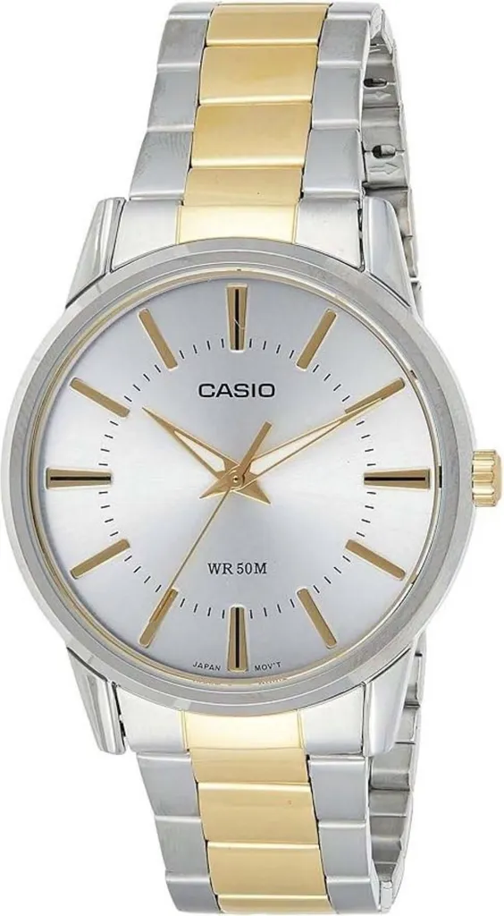 Montre Casio LTP-1280SG-9AEF Femme Argent et Or Résistante à l'Eau