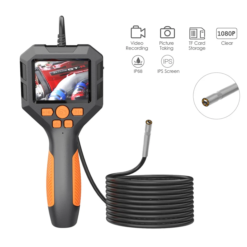 Endoscope d'Inspection 1080P - Double Lentille et Éclairage LED Réglable - 6