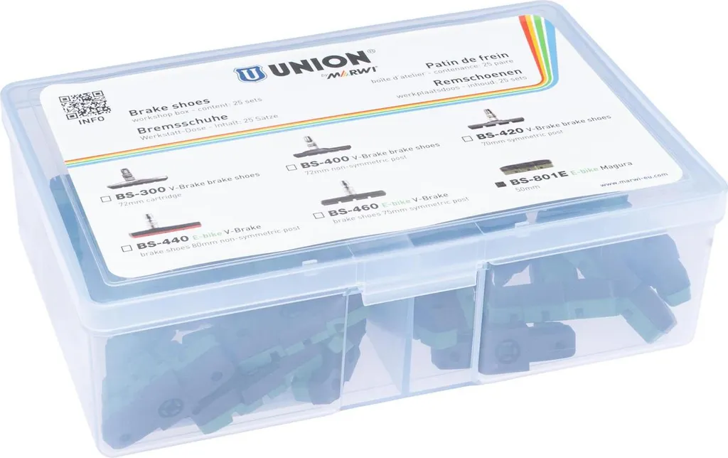 Kit Entretien Freinage Hydraulique UNION BS-801E - 25 Paires Vélo