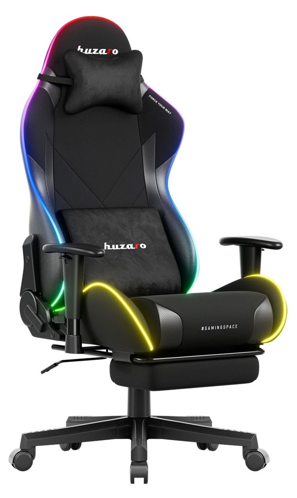 Huzaro Force 5.7 RGB Black Carbon - Sedia da gioco, Immagine del prodotto 