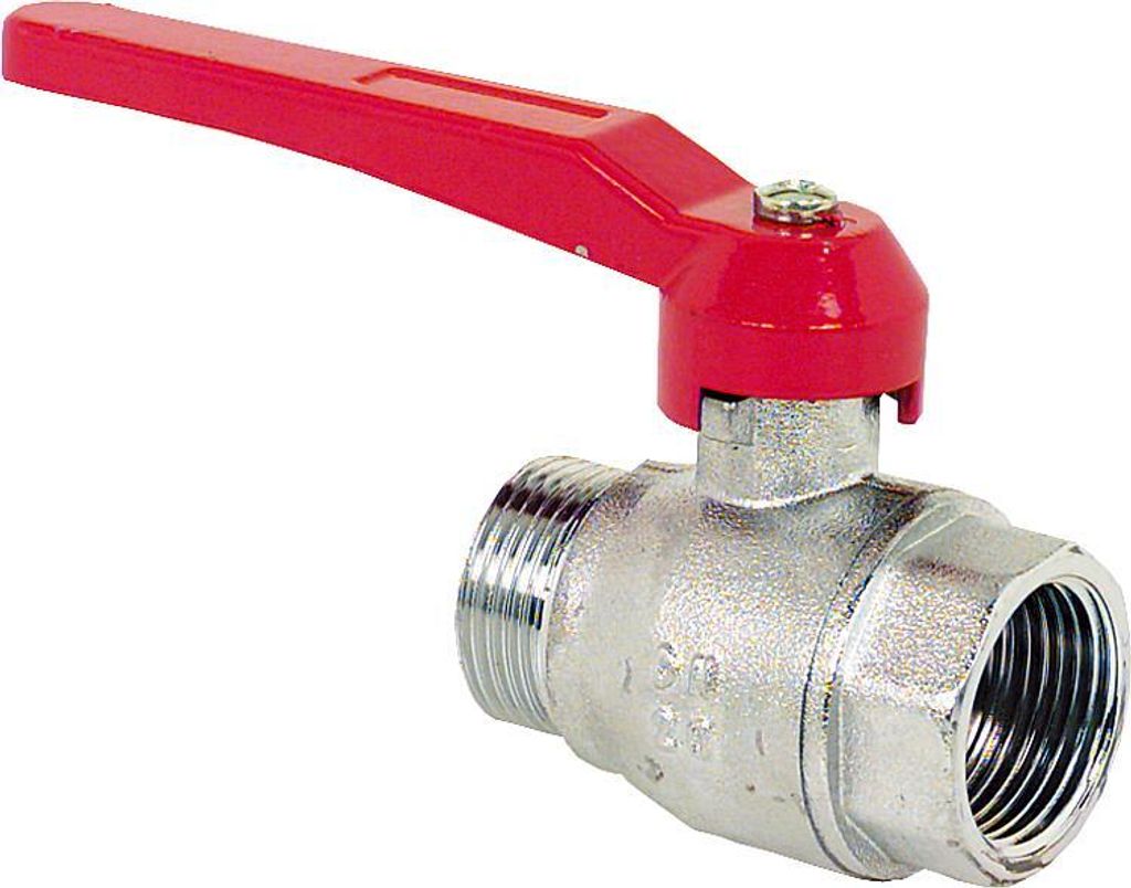 Messing Kugelhahn Absperrhahn Wasserhahn mit Hebel IG auf AG DN8-DN50 : '3/8"'