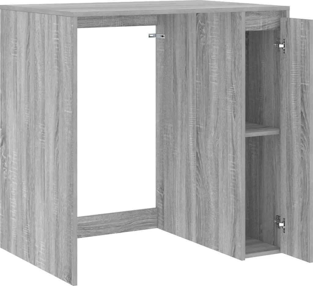 vidaXL Mobile Lavatrice 87x60x89 cm Grigio Sonoma - Arredo Bagno Robusto - 4