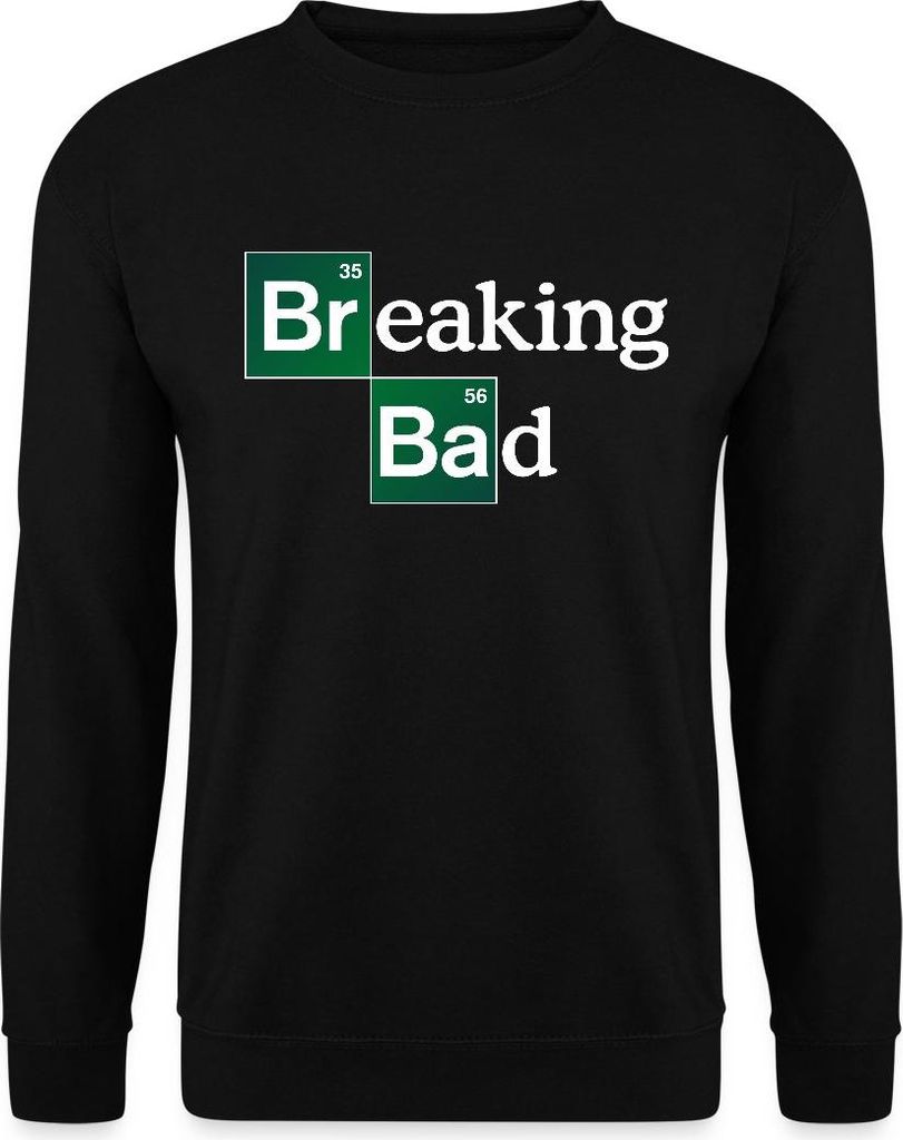 Spreadshirt Breaking Bad Logo Brom & Barium Uni Pullover, XL, Schwarz