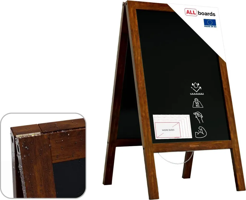 Lavagna gesso professionale 118x61cm legno massiccio resistente