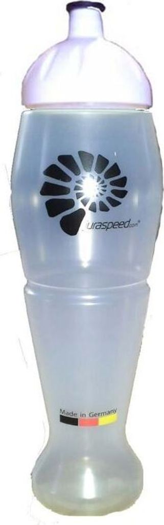 juraspeed Trinkflasche 0,75 Liter Weizen Glas Optik Sportflasche Germany