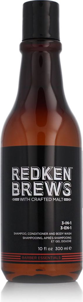 Redken Brews 3-in-1 Shampoo, Conditioner & Body Wash 300 ml