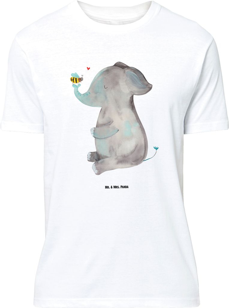 Mr. & Mrs. Panda Größe XL T-Shirt Elefant Biene - Weiß - Geschenk, Liebe, Liebesspruch, Tshirt, Shirt, Heiratsantrag, mit Spruch, Hochzeitsgesch...