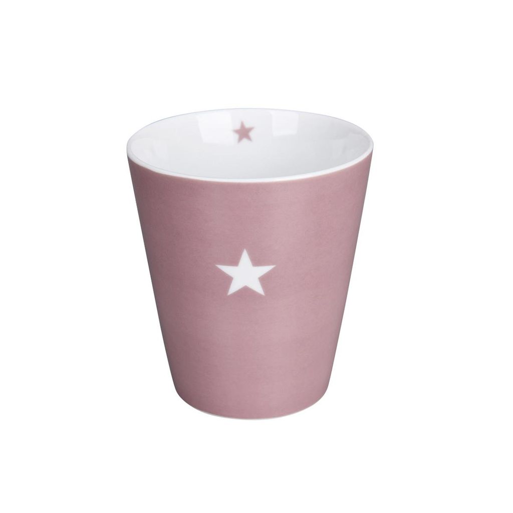 Krasilnikoff - Happy Mug - HM1165- Colourful Star, dusty rose