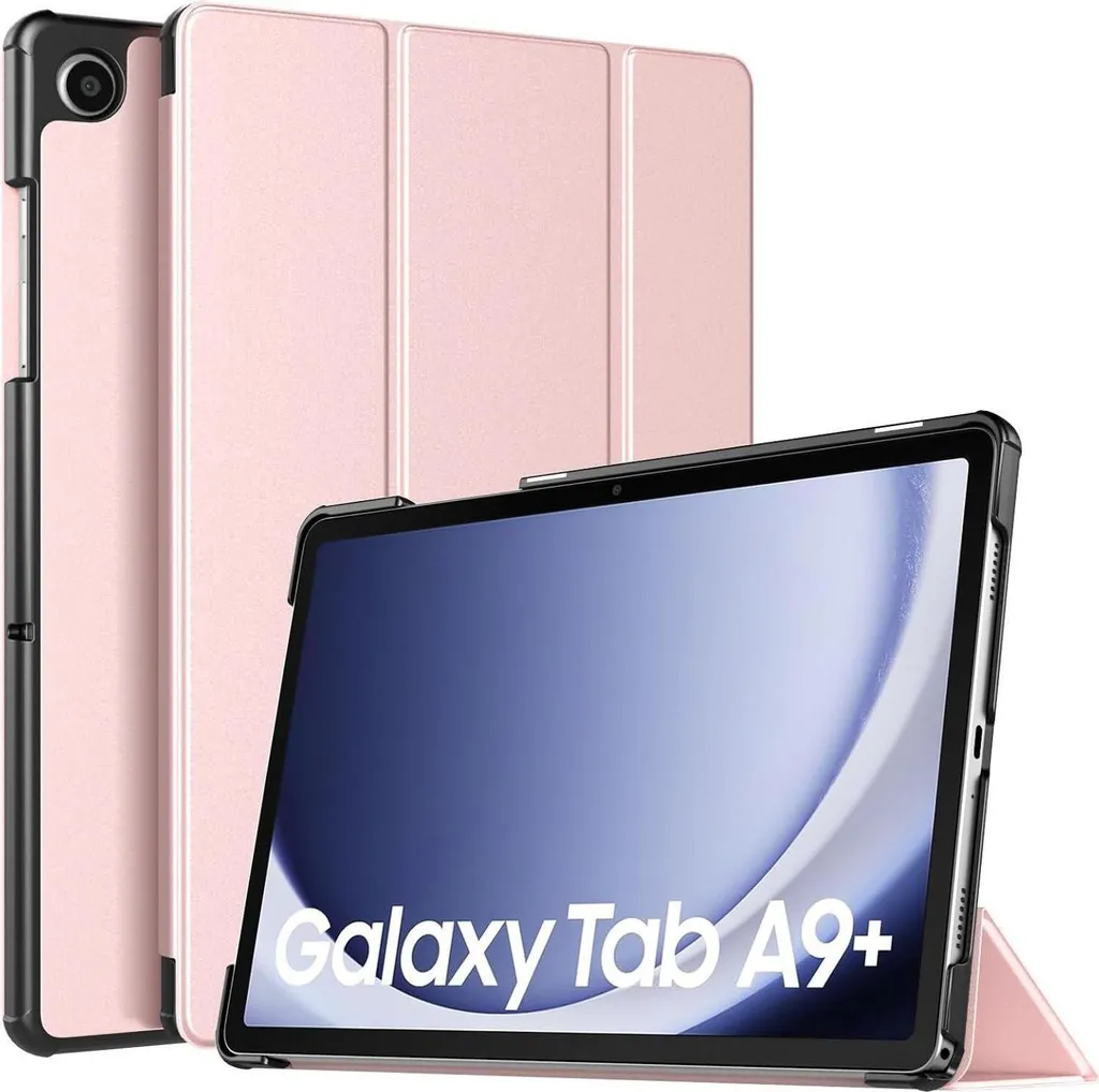 Housse Tablette Samsung A9+ 11" pour Vidéo et Travail Béquille Rose