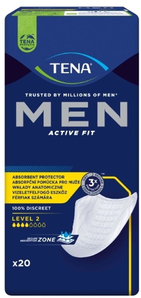 Anatomicky tvarované vložky pro pánů Tena Men Active Fit Obrázek produktu 