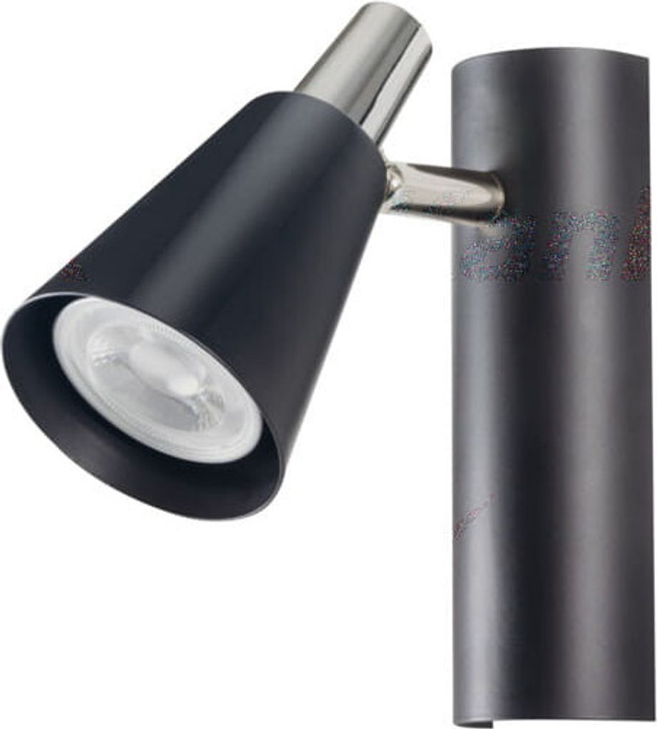 Kanlux SEMPRA EL-1I B-SR Wandleuchte 1-flammig GU10 Max 35W Schwarz-Chrom