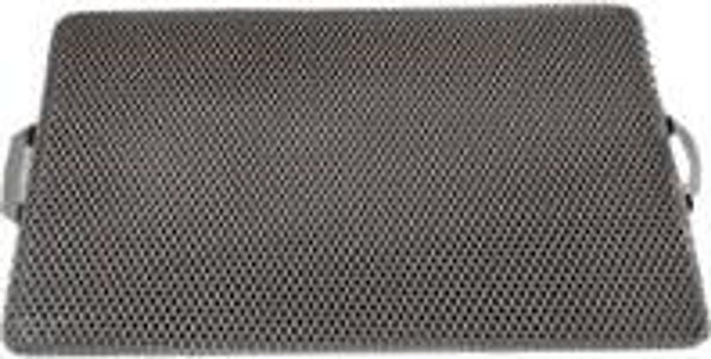 Katzenstreumatte 55 x 75 cm, quadratisch mit großen Löchern, wasserdicht, rutschfest, doppellagig, leicht zu reinigen, ideal für alle Arten von ...