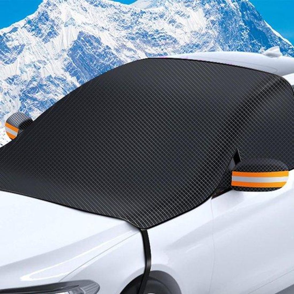 Winterautoabdeckung für die Windschutzscheibe, Windschutzscheibenabdeckung, falten Sie zusammen, frostfeste Windschutzscheibenabdeckung, sonnensch...