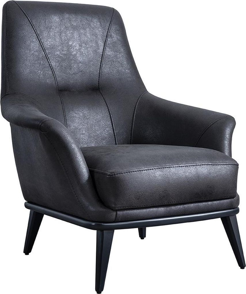 Wohnzimmer Ohrensessel Sessel Design Möbel Schwarzer Club Lounge Praxis Stuhl