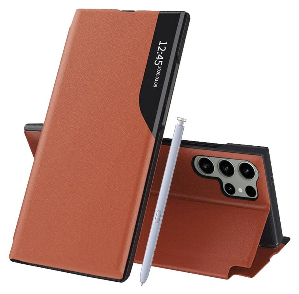 Techsuit eFold Book Klapphülle für Samsung Galaxy S25 Ultra - Orange