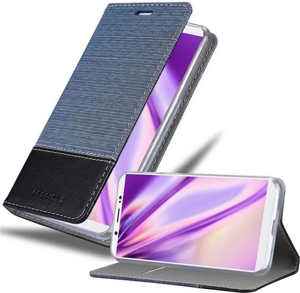 Cadorabo Hülle für Vivo V7 PLUS Schutzhülle in Blau Handy Hülle Etui Book Case Cover