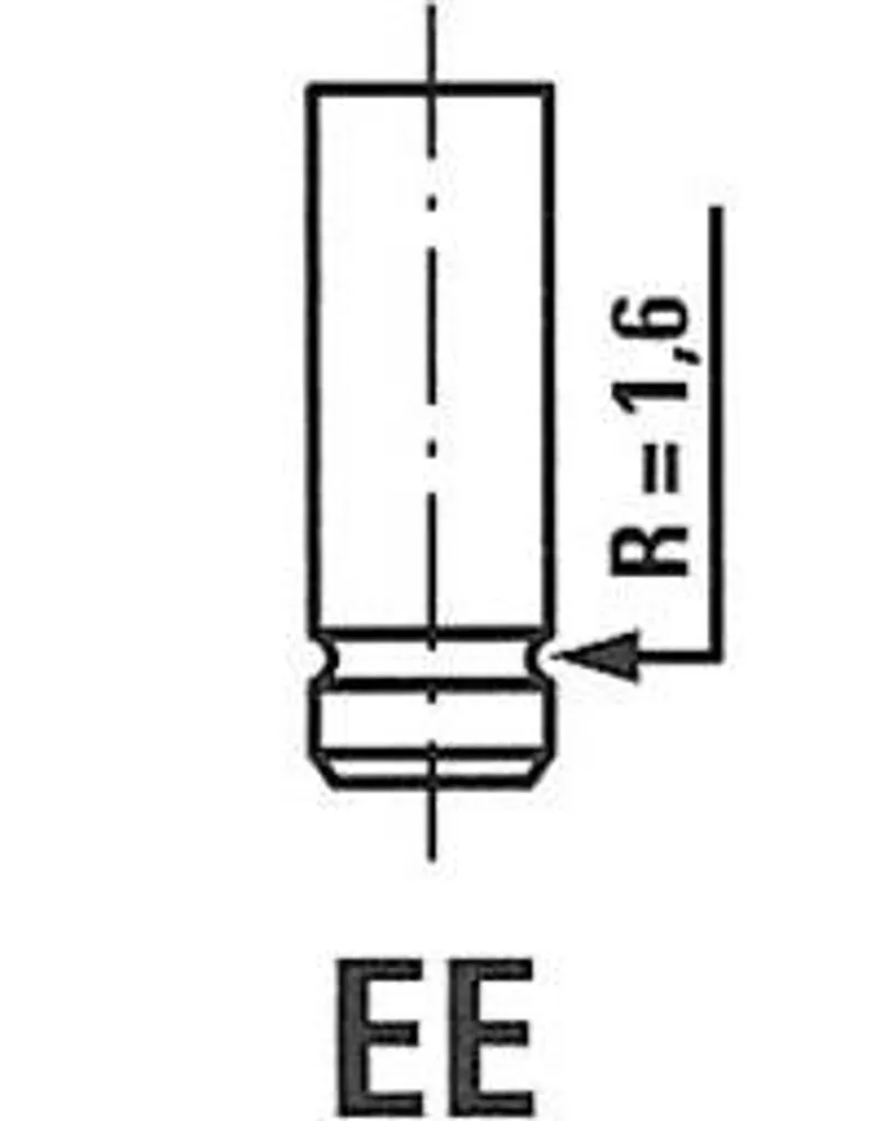 Soupape d'échappement moteur compatible Giulietta - Réf OE 1160500027