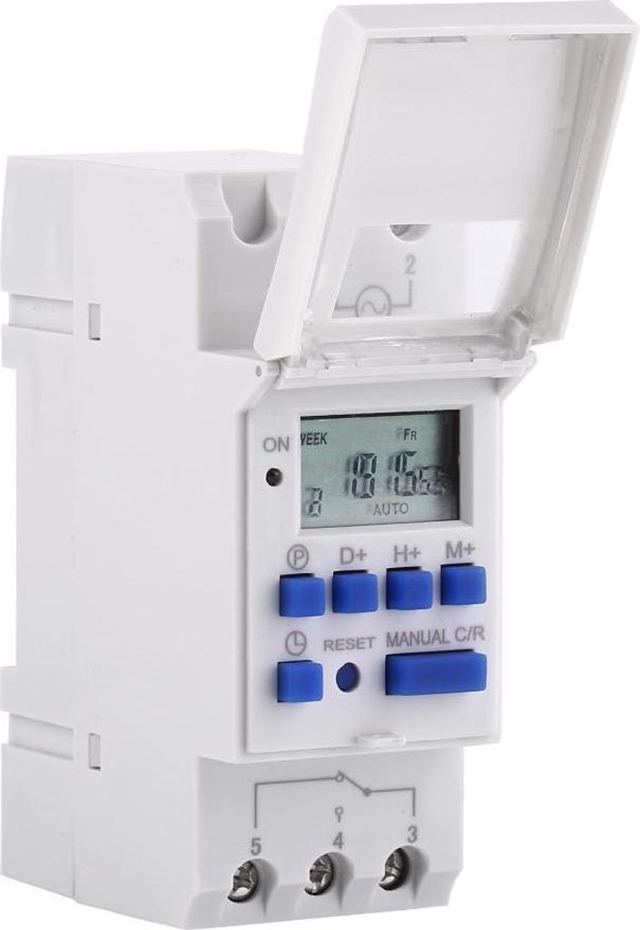Digitaler Wochenprogrammierbarer Zeitschalter – Elektronische Timer Schaltuhr (AC/DC 12V)