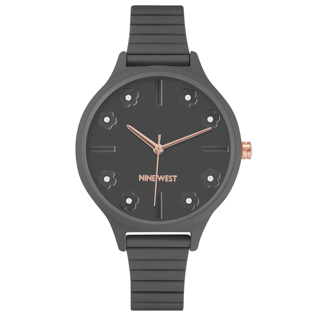 Montre Femme Grise Nine West NW/2562GYGY Chic avec Cadran Analogique