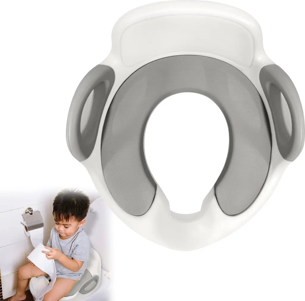 Réducteur de toilettes enfant Sessamen-LP avec poignées de maintien PU