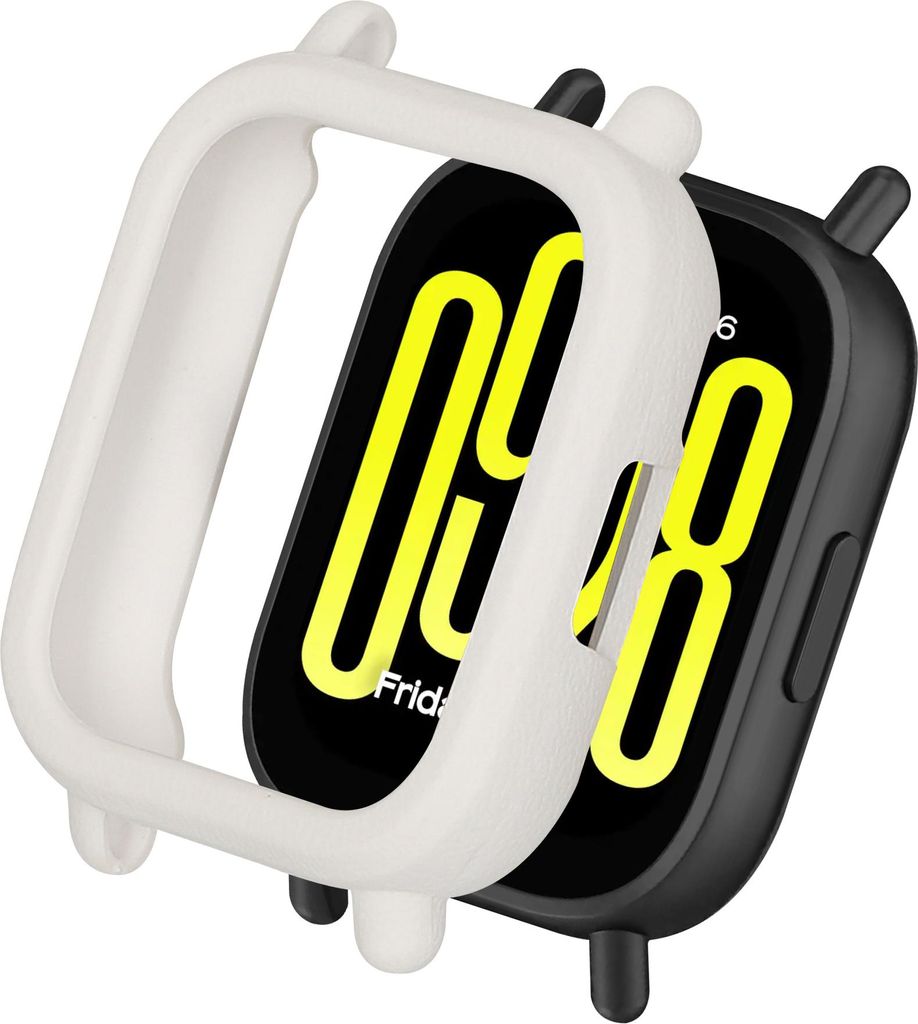 kwmobile Schutzhülle kompatibel mit Xiaomi Redmi Watch 5 Active Hülle - Fitness Tracker Case aus TPU - Soft Smartwatch Case Weiß