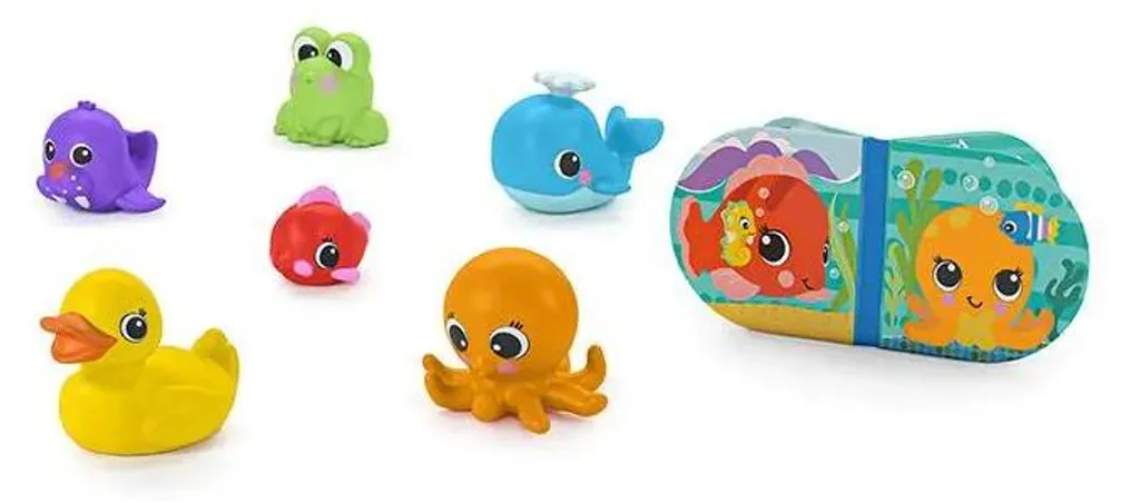 Jouets de Bain Bébé Splash Splash Bright Starts - Ensemble de 6 Pièces