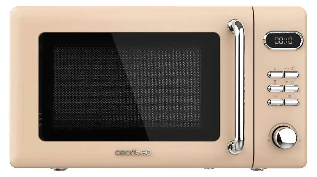 Cecotec Proclean 5110 Retro Beige - Micro-ondes Grill de 20L avec 700W