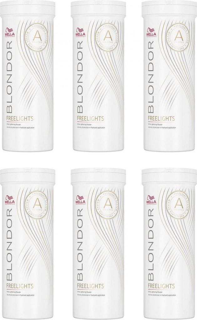 Blondor Freelights Weißes Blondierpulver 6x400 g