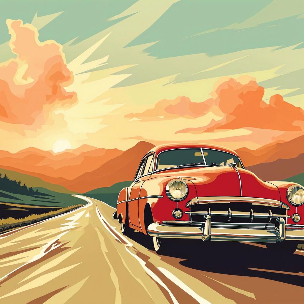 Poster 70x70cm Das Abenteuer Wartet