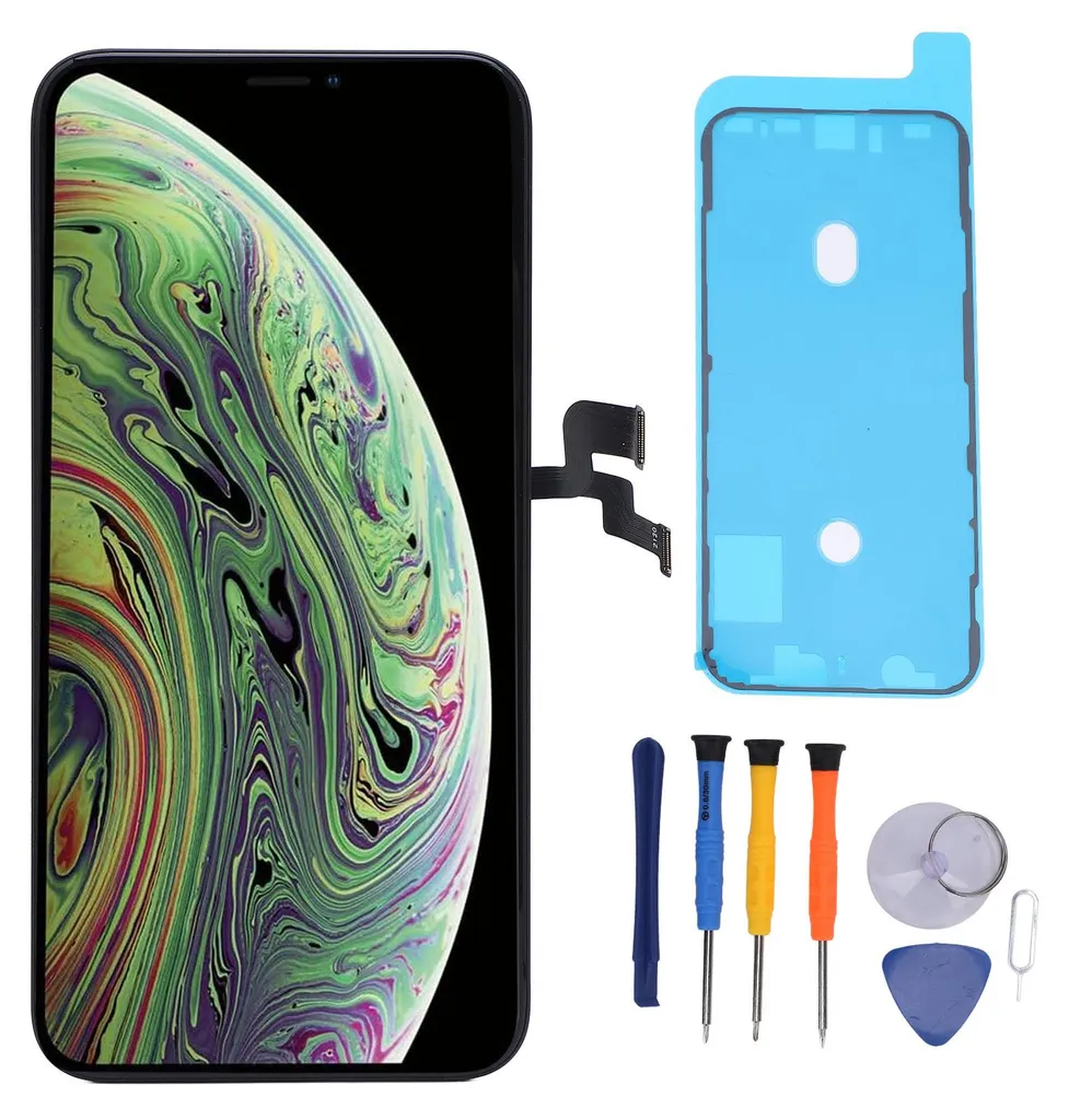 Écran Tactile iPhone XS Étanche avec Colle et Outils de Précision