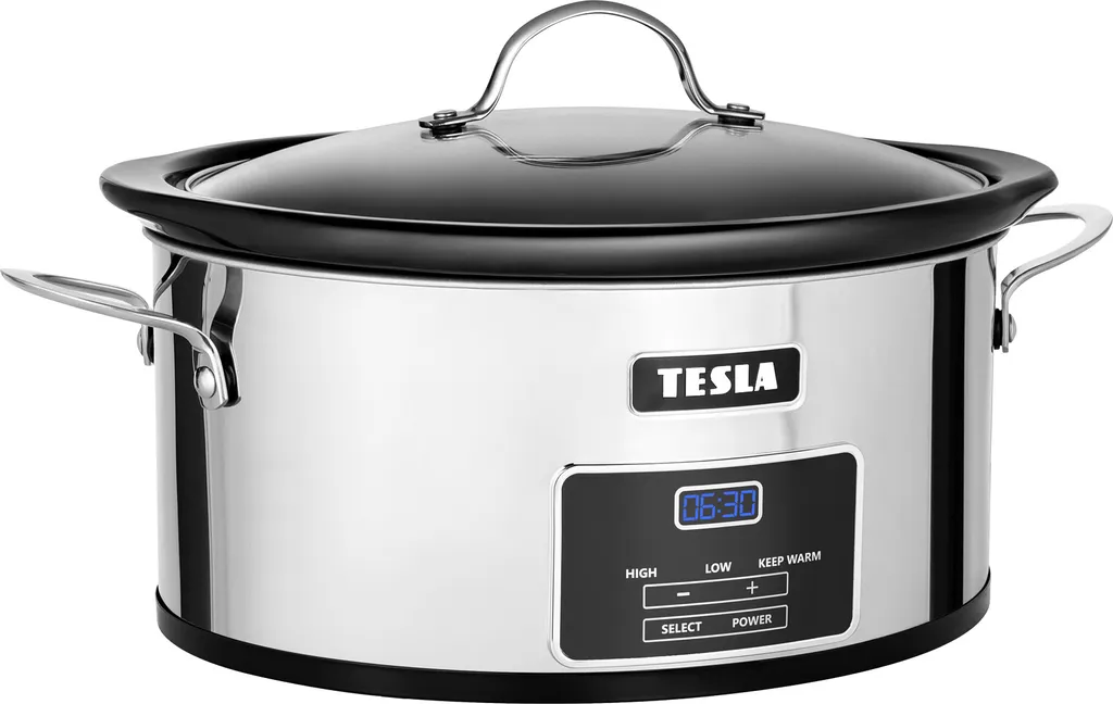 Mijoteuse TESLA S800 5,6L : Finis les plats brûlés grâce à la minuterie Inox