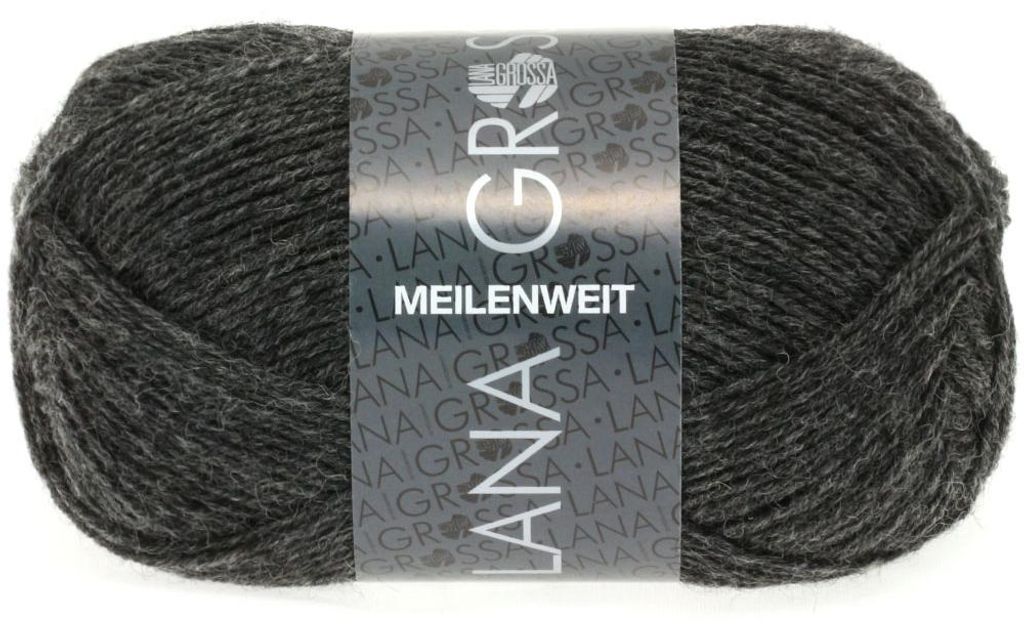 Lana Grossa - Meilenweit 4-fach 50g 1105 anthrazit Produktbild 