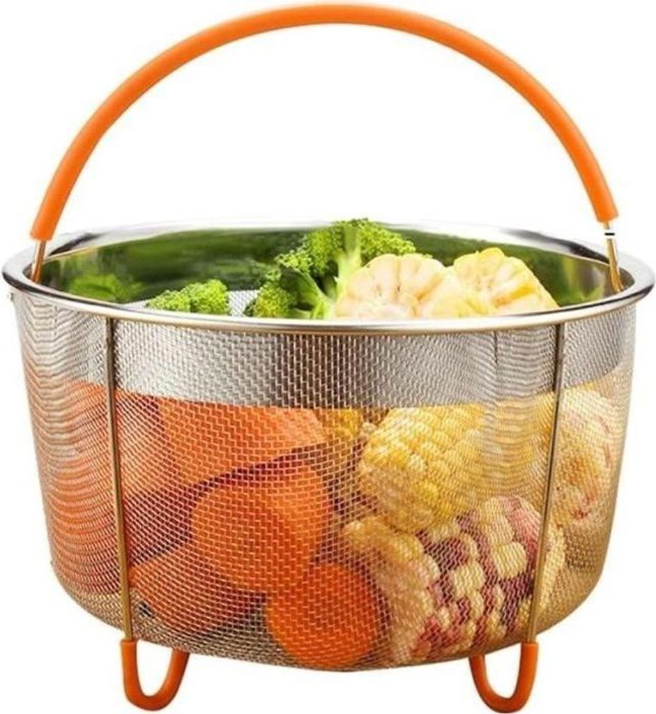 Dampfkorb, Edelstahl-Dampfkorb, 6-Liter-Dampfkorb, mit Griff, für multifunktionales Dämpfen, Cookeo Zubehör