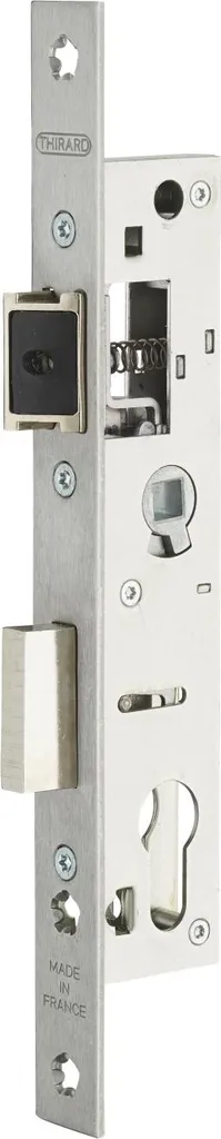 Serrure Thirard axe 21mm à bouts carrés pour porte en métal et acier