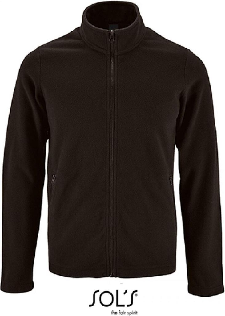 SOLs 02093 | Herren Plain Fleece Jacket Norman - Farbe: Black - Größe: M