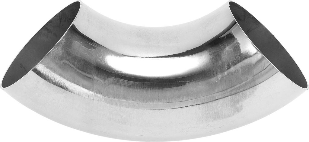90 Grad Bogen Ellenbogen Auto Modifizierte Auspuffrohrleitung Rohrleitung 2,5" Zoll OD Dicke 1,2mm/18GA 63x165x1,2mm 201 Edelstahl Silberton