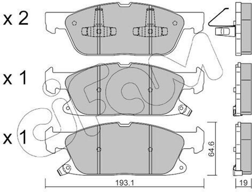 CIFAM Bremsbeläge Satz Vorne Bremsklötze für FORD Focus Mk4 Turnier (HP) 822-1117-0
