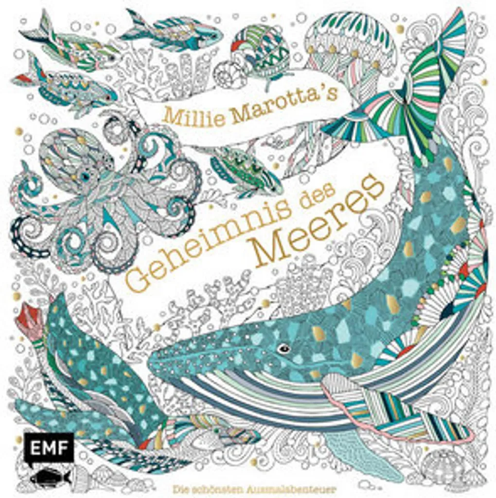 Le secret de la mer de Millie Marotta - Livre de coloriage créatif