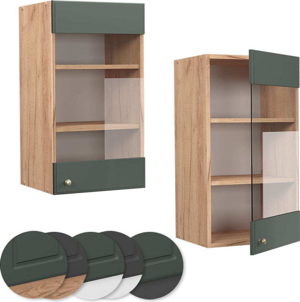 Meuble cuisine Fame-Line, Gris foncé, 60cm avec tiroir, PT Anthracite, Vicco