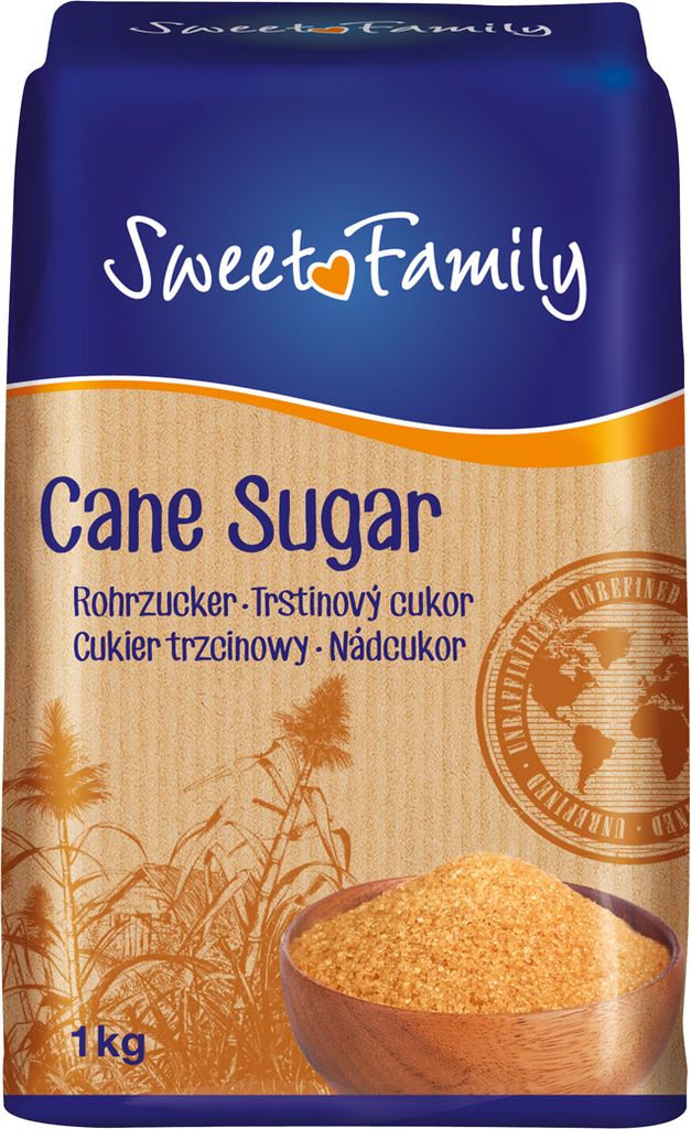 Sweet Family Nordzucker Cane Sugar Rohrzucker unraffiniert Produktbild 
