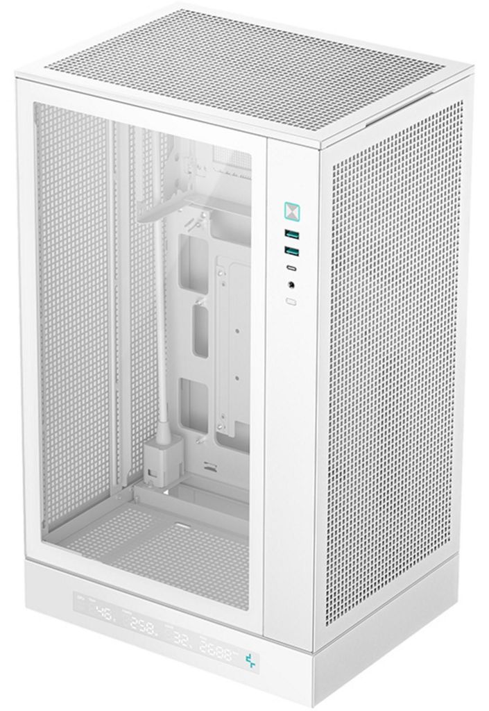 DeepCool CH270 Digital WH, Mini Tower, PC, Weiß, micro ATX, Produktbild 