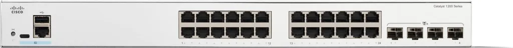 Switch Cisco Catalyst C1200-24T-4X Solution Réseau Stable pour Bureaux