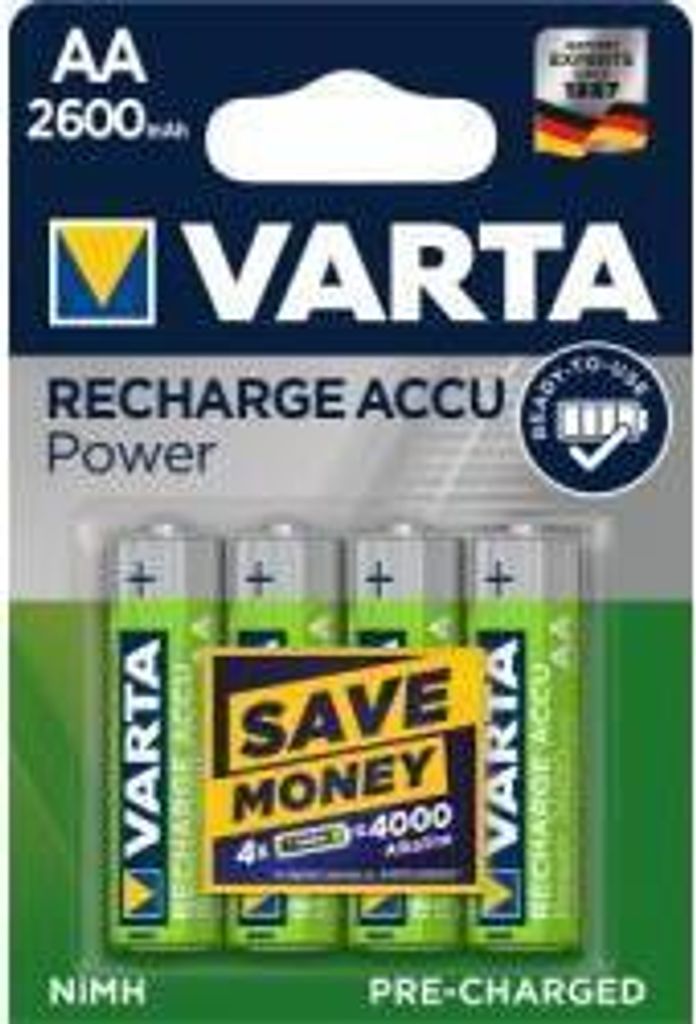 Nabíjecí tužková baterie HR6 Migon AA 4ks v balení 2600mAh Obrázek produktu 