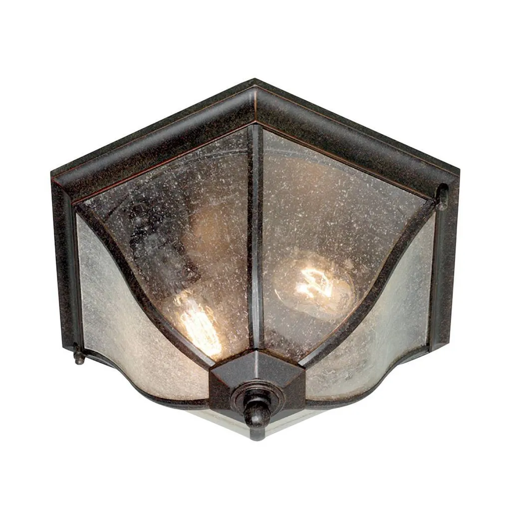 Plafonnier Extérieur Bronze Vieilli 60W New England Elstead E27