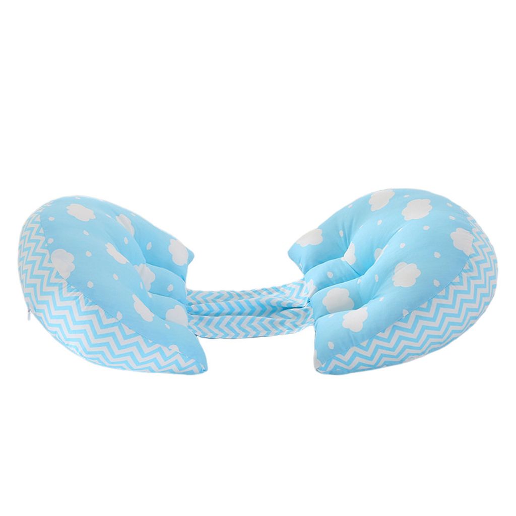 Schwangerschaftskissen, Seitenschlafkissen, Schmetterlingskissen, Kissenkissen, Schlafkissen, Bauchstützseitenschlafkissen, Halbkreiskissen(Blau)