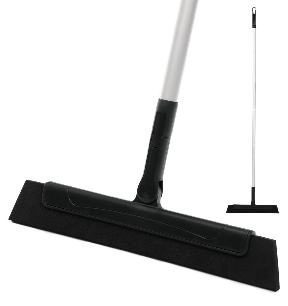 CLEANLY Bodenabzieher mit Stiel 130 cm - Wasserschieber Bad Produktbild 