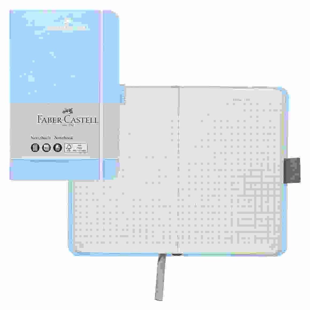 FABER-CASTELL Notizbuch DIN A6 kariert hellblau 194 Seiten