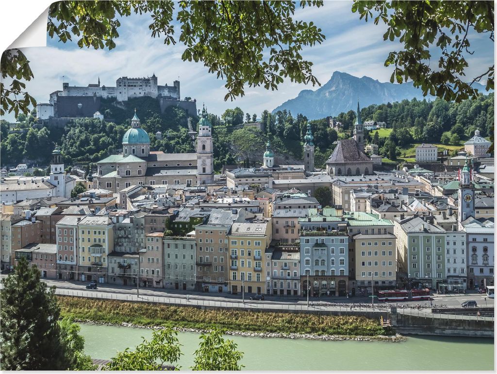 ARTland Poster Salzburg Blick auf die Altstadt Größe: 60x45 cm